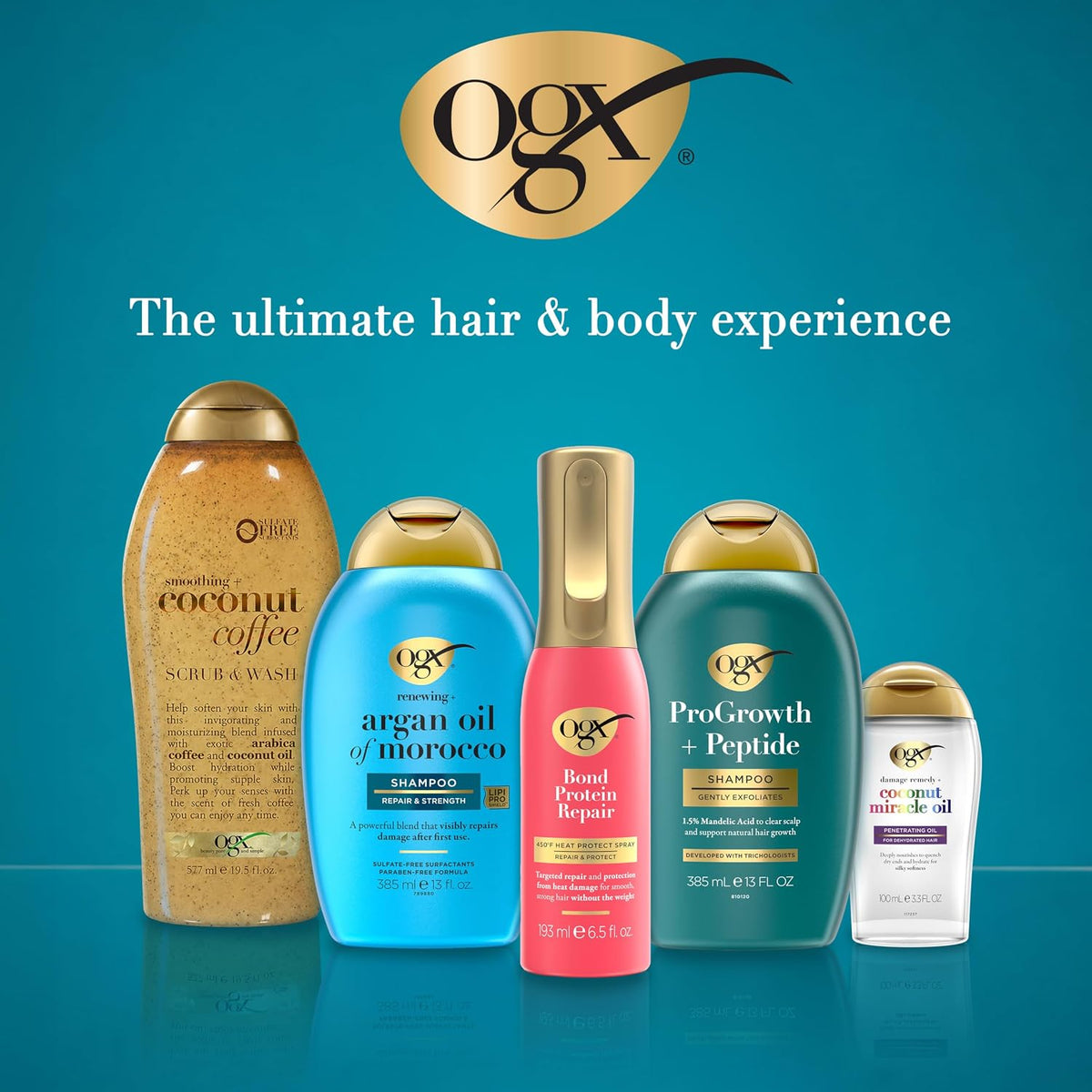 OGX Hydration + Sea Kelp & Hyaluronic Acid Sulfate-Free Lightly Moisturizing Body Scrub with Black Rice, Gentle Exfoliating Daily Body Wash to Soften & Smooth Skin, 19.5 Fl Oz
