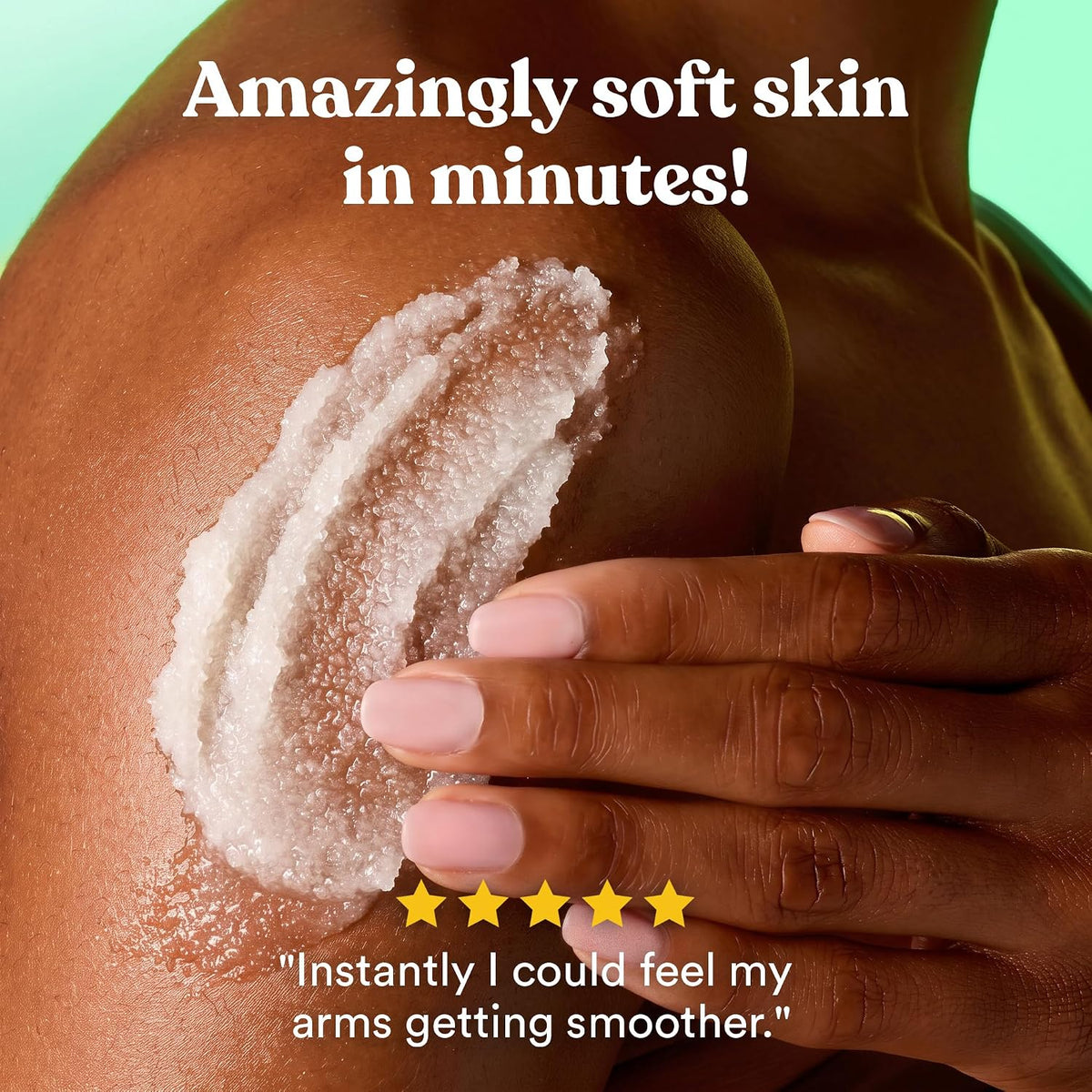 ASUTRA Dead Sea Salt Essential Oil Body Scrub (16 Ounce, Cooling Cucumber)