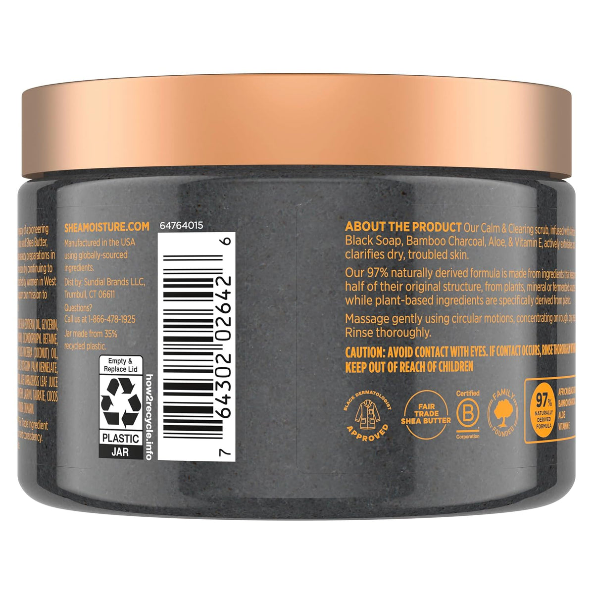 SheaMoisture African Black Soap Sugar Body Scrub 12oz