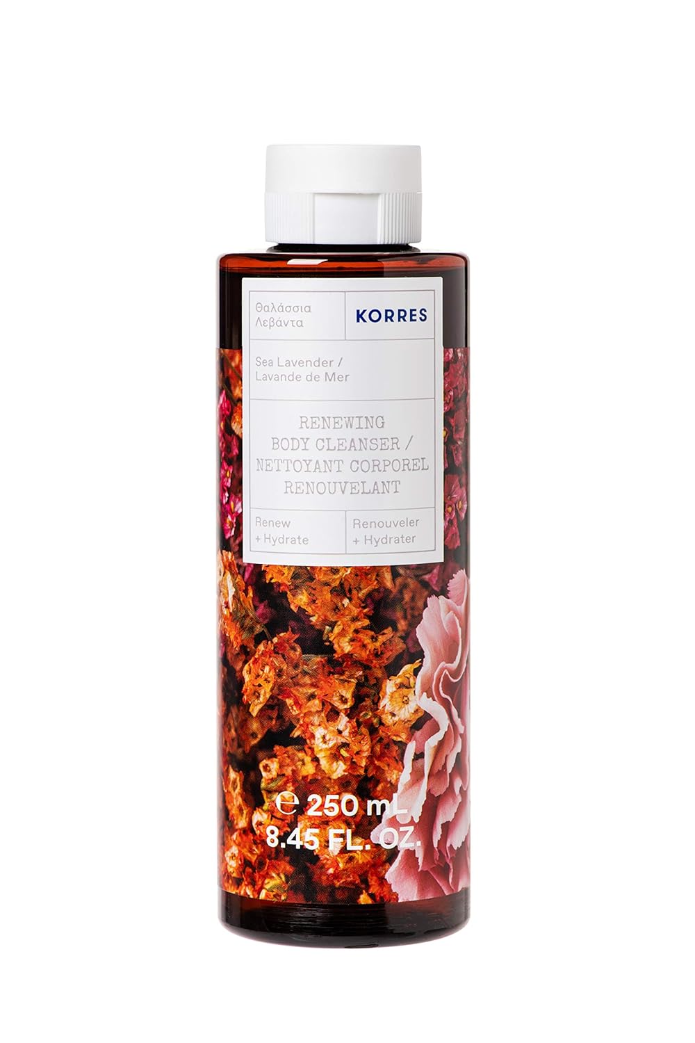 KORRES Renewing Body Cleanser, Guava Scented Body Wash, 8.45 Fl Oz