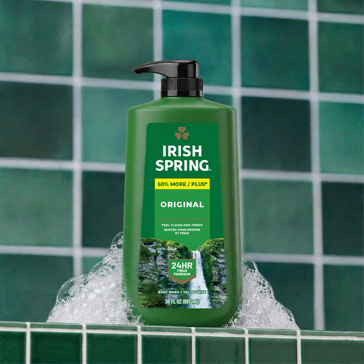 Irish Spring Body Wash for Men, Original Scent, 887 mL