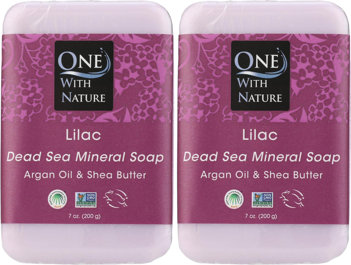 One With Nature Shea Butter Dead Sea Mineral Soap, 7 Ounce Bars (Pack of 6)