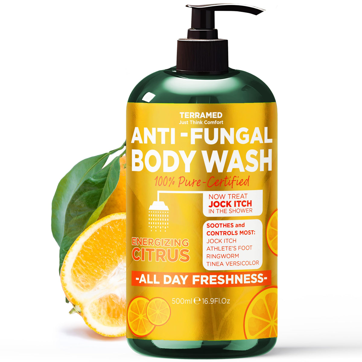 Antifungal Body Scrub with Tea Tree Oil Soothes Itchy Skin & Rashes