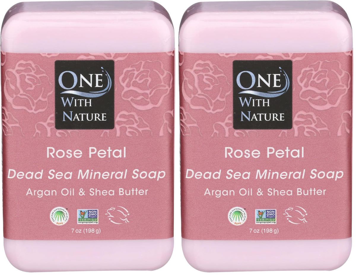 One With Nature Shea Butter Dead Sea Mineral Soap, 7 Ounce Bars (Pack of 6)