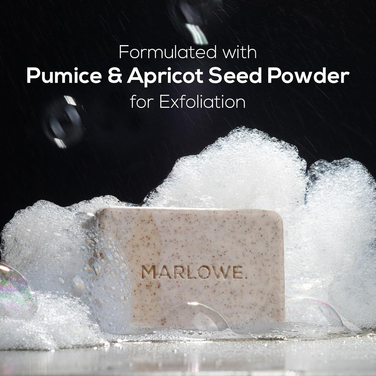 MARLOWE. Body Scrub Soap, Exfoliating Soap Bar, Sage + Fir, 7 oz (3 Bars)