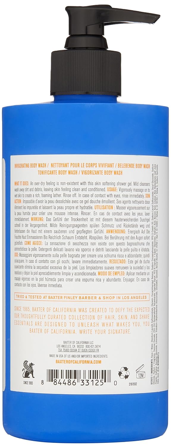 Baxter of California Invigorating Body Wash for Men | for All Skin Types