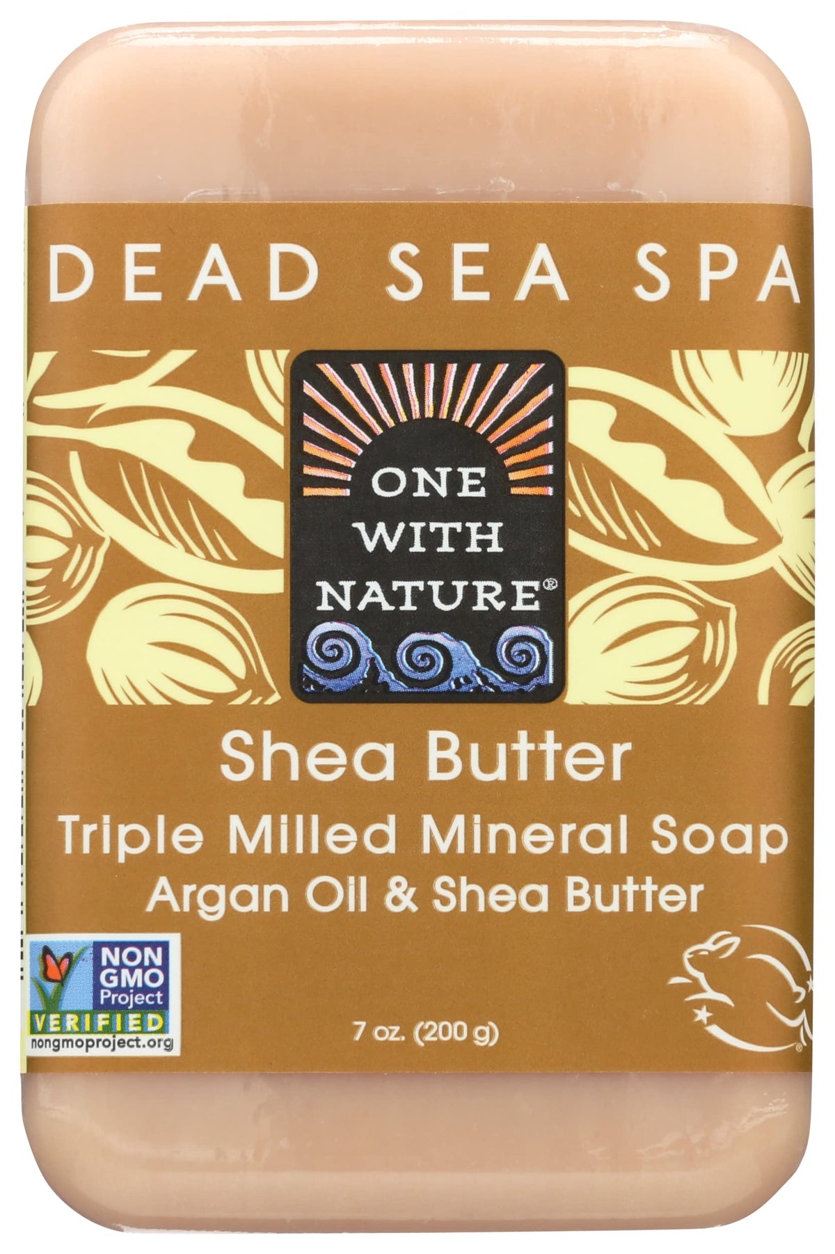 One With Nature Shea Butter Dead Sea Mineral Soap, 7 Ounce Bars (Pack of 6)
