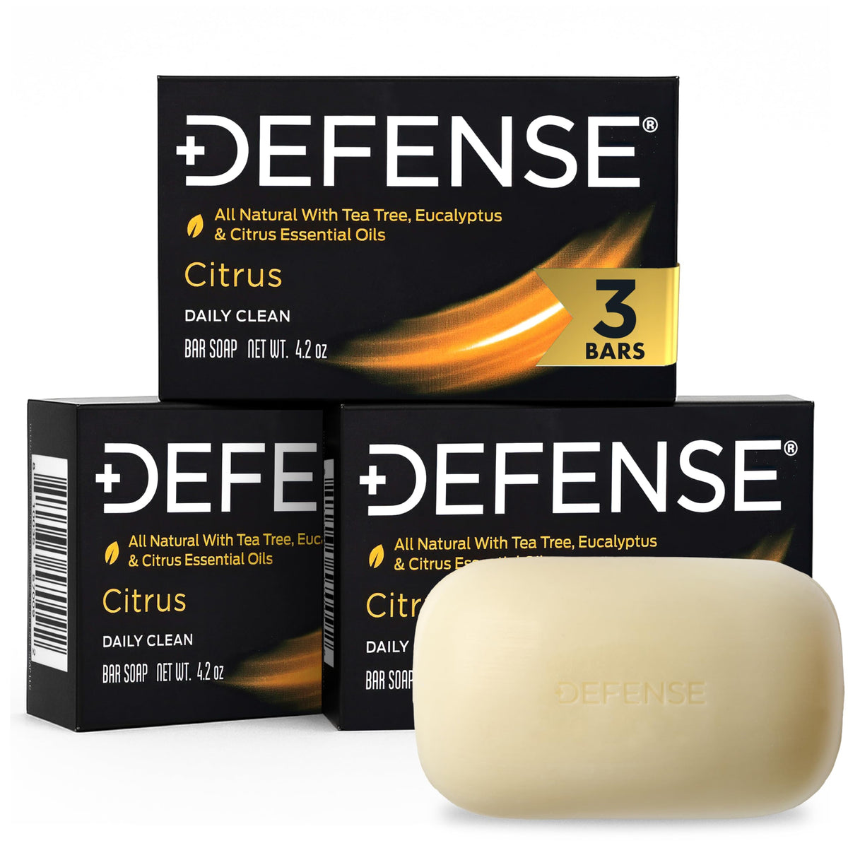 Defense Soap 5pk All Natural Tea Tree Bar Soap for Men