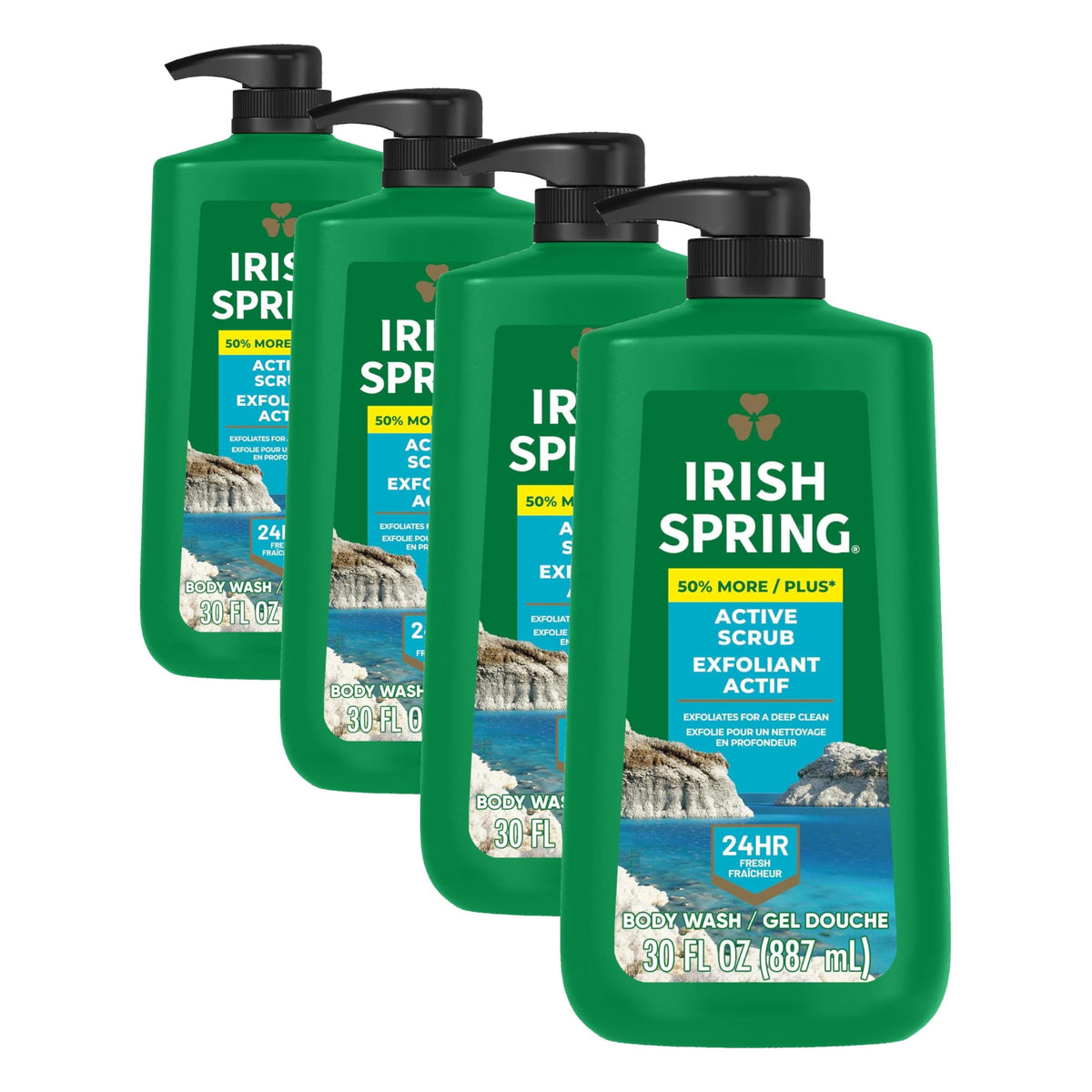Irish Spring Body Wash for Men, Original Scent, 887 mL