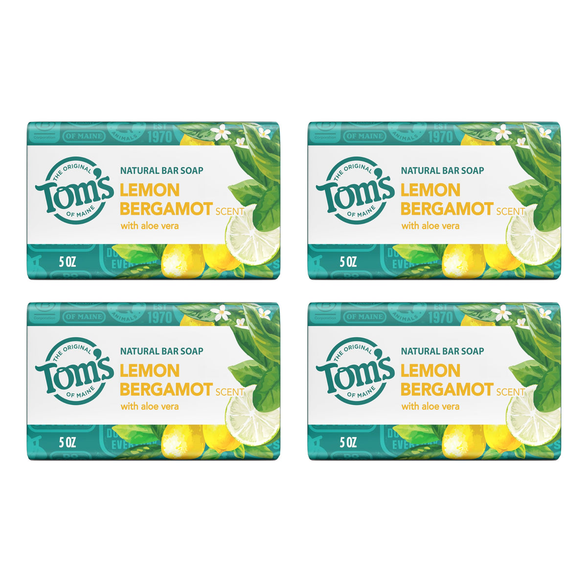 Tom's of Maine Natural Beauty Bar Soap, Creamy Coconut With Virgin Coconut Oil, 5 oz. 6-Pack (Packaging May Vary)