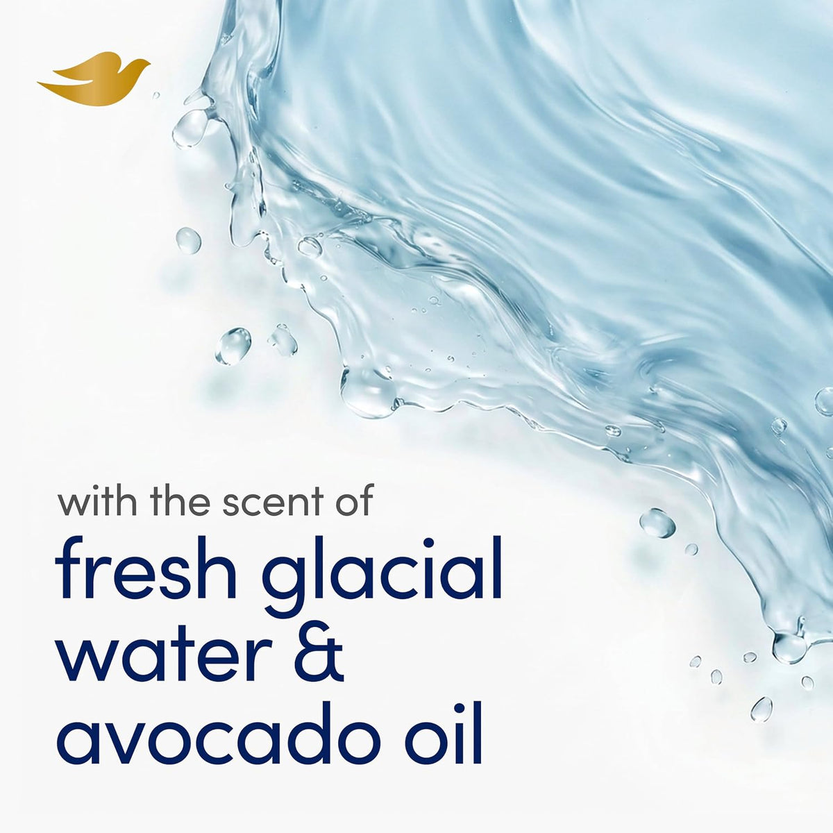 Dove Beauty Bar Soap , Glacial Water & Avocado Oil, I 6 Count 3.75 oz