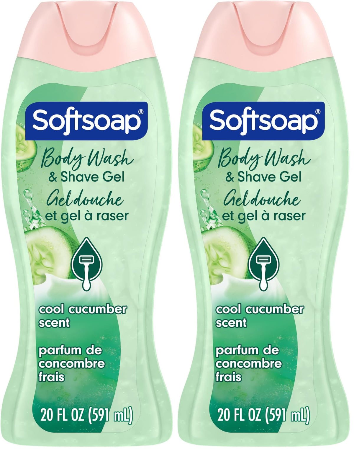 Softsoap Body Wash, Coconut Butter Scrub , Exfoliating Body Wash, 20 Ounce, 4 Pack