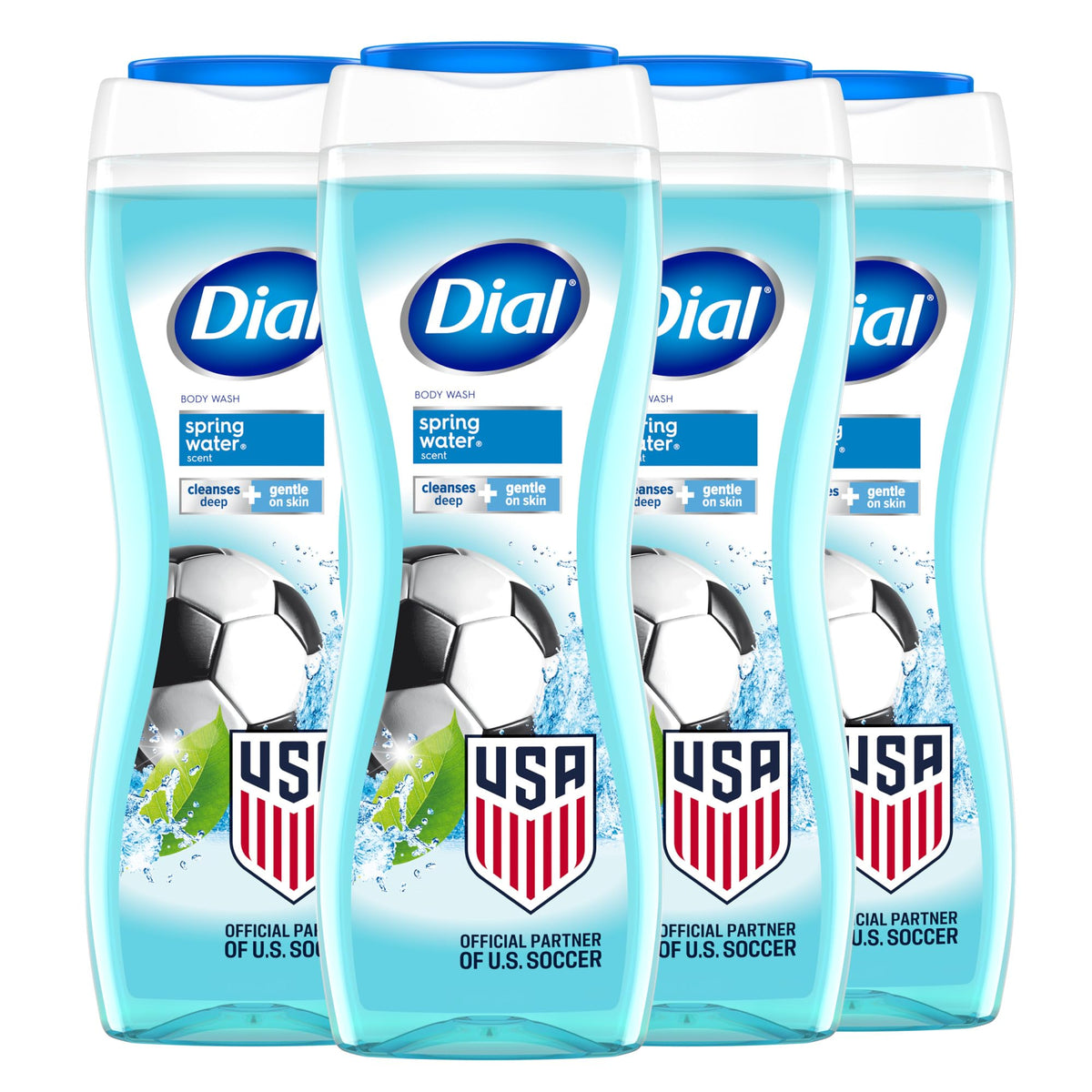 Dial Body Wash, Hydraclean Complex & Vitamin E, Gold, 16 Fl Oz, 4-Pack
