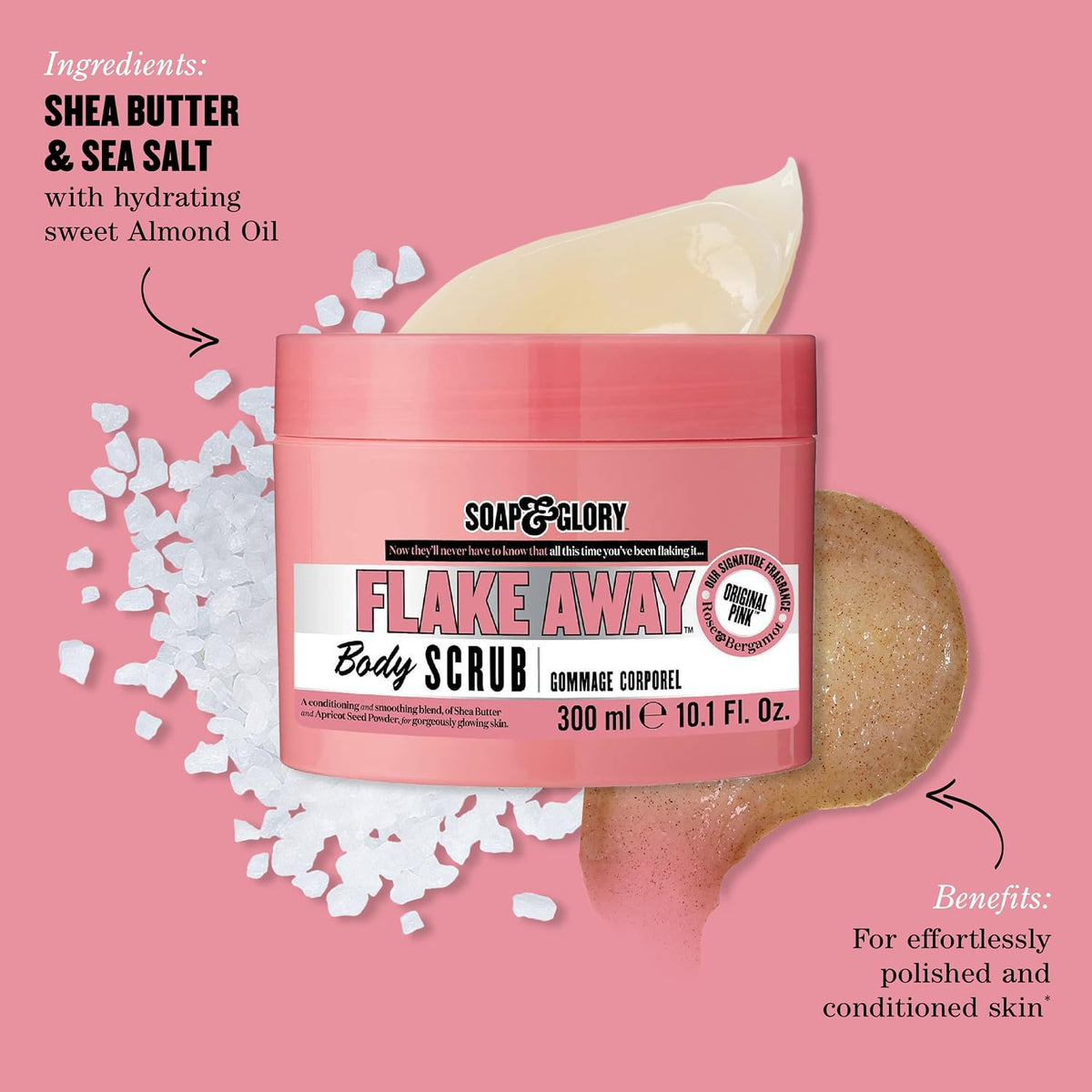 Soap & Glory Original Pink The Scrub of Your Life Body Exfoliator, 200 ml