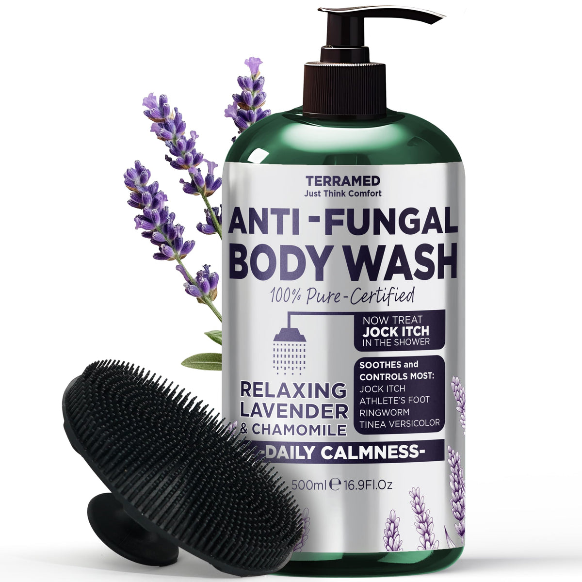 Antifungal Body Scrub with Tea Tree Oil Soothes Itchy Skin & Rashes