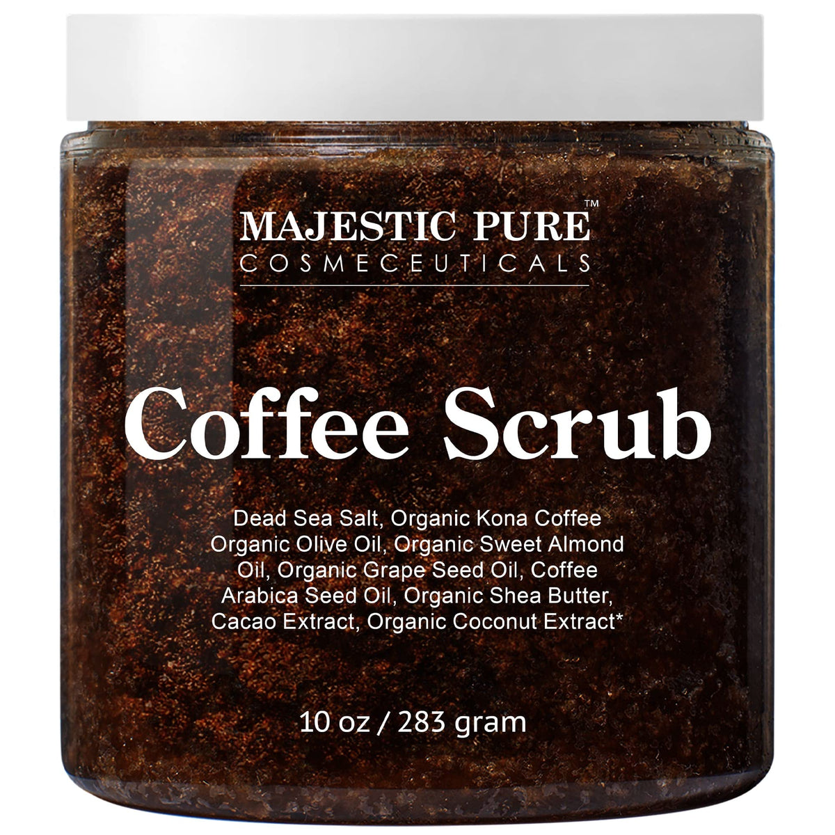 Majestic Pure Himalayan Pink Salt Body Scrub, Smoothing Buff, 10 Oz