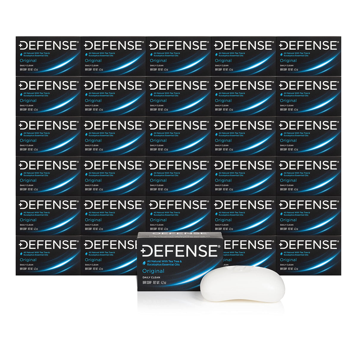 Defense Soap 5pk All Natural Tea Tree Bar Soap for Men