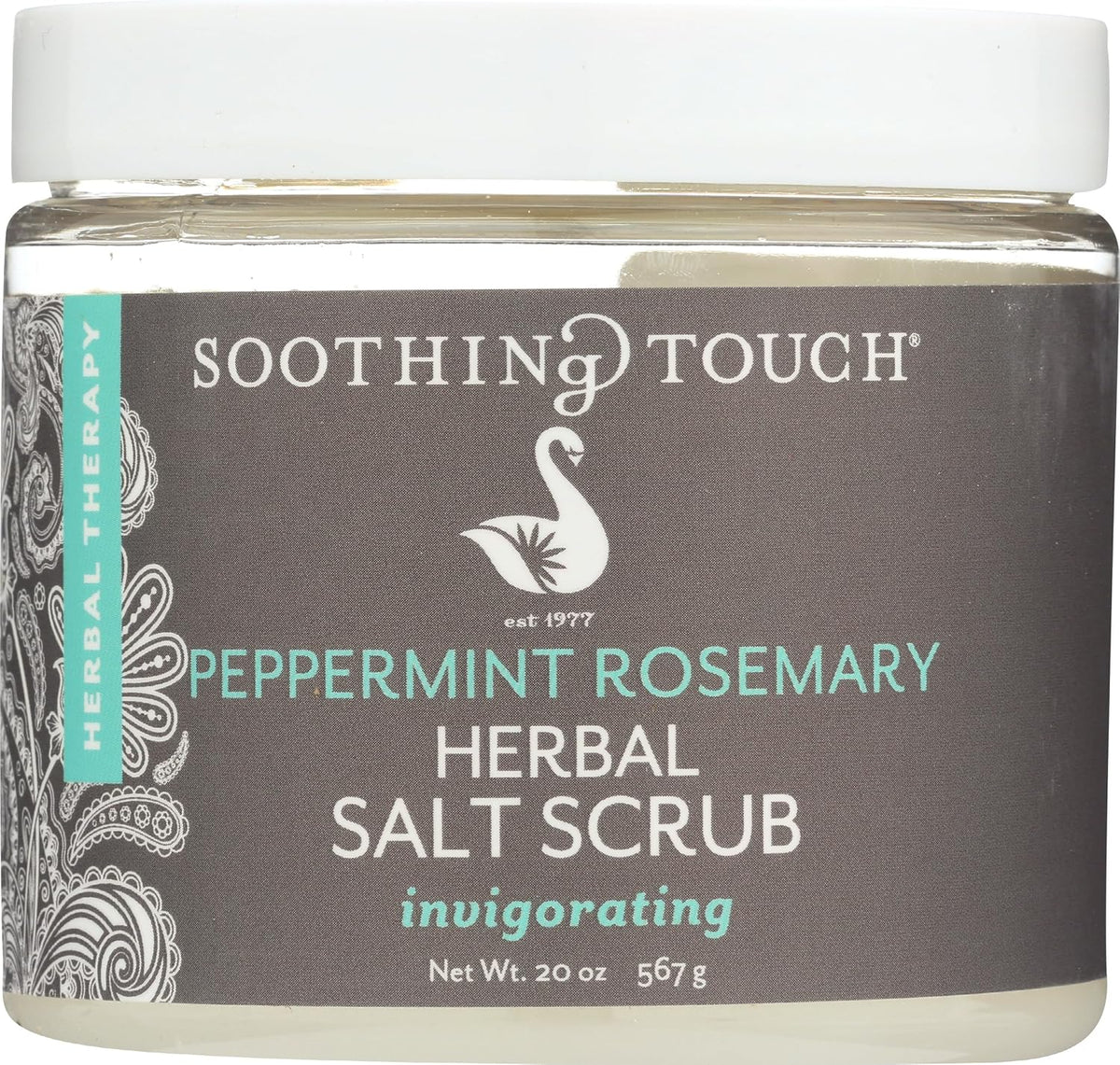 Soothing Touch Herbal Salt Scrub, Peppermint Rosemary - 20 Oz