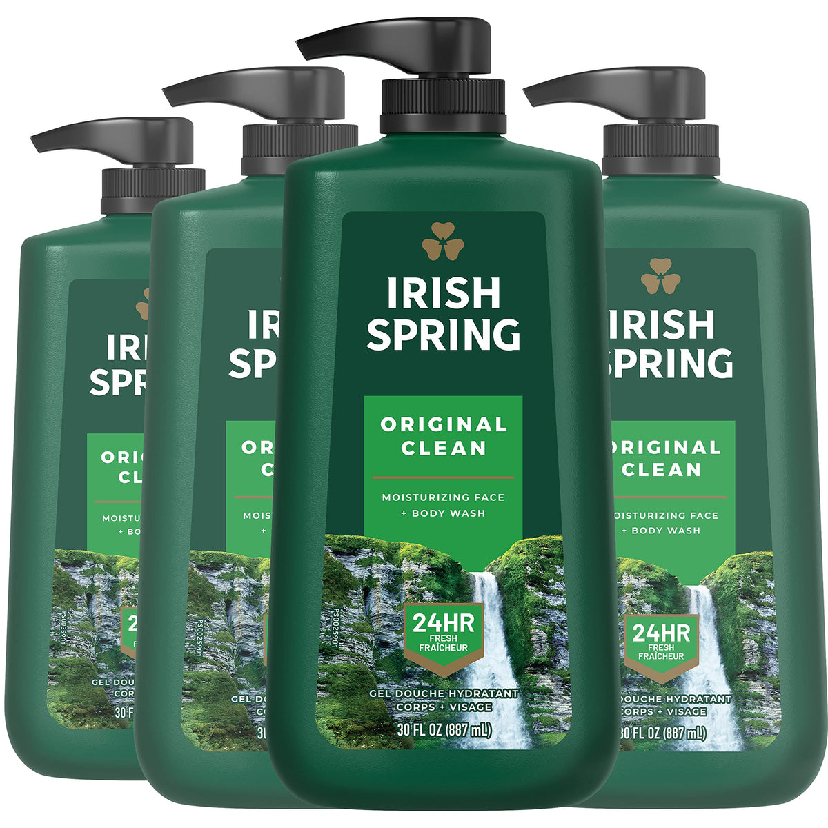 Irish Spring Body Wash for Men, Original Scent, 887 mL