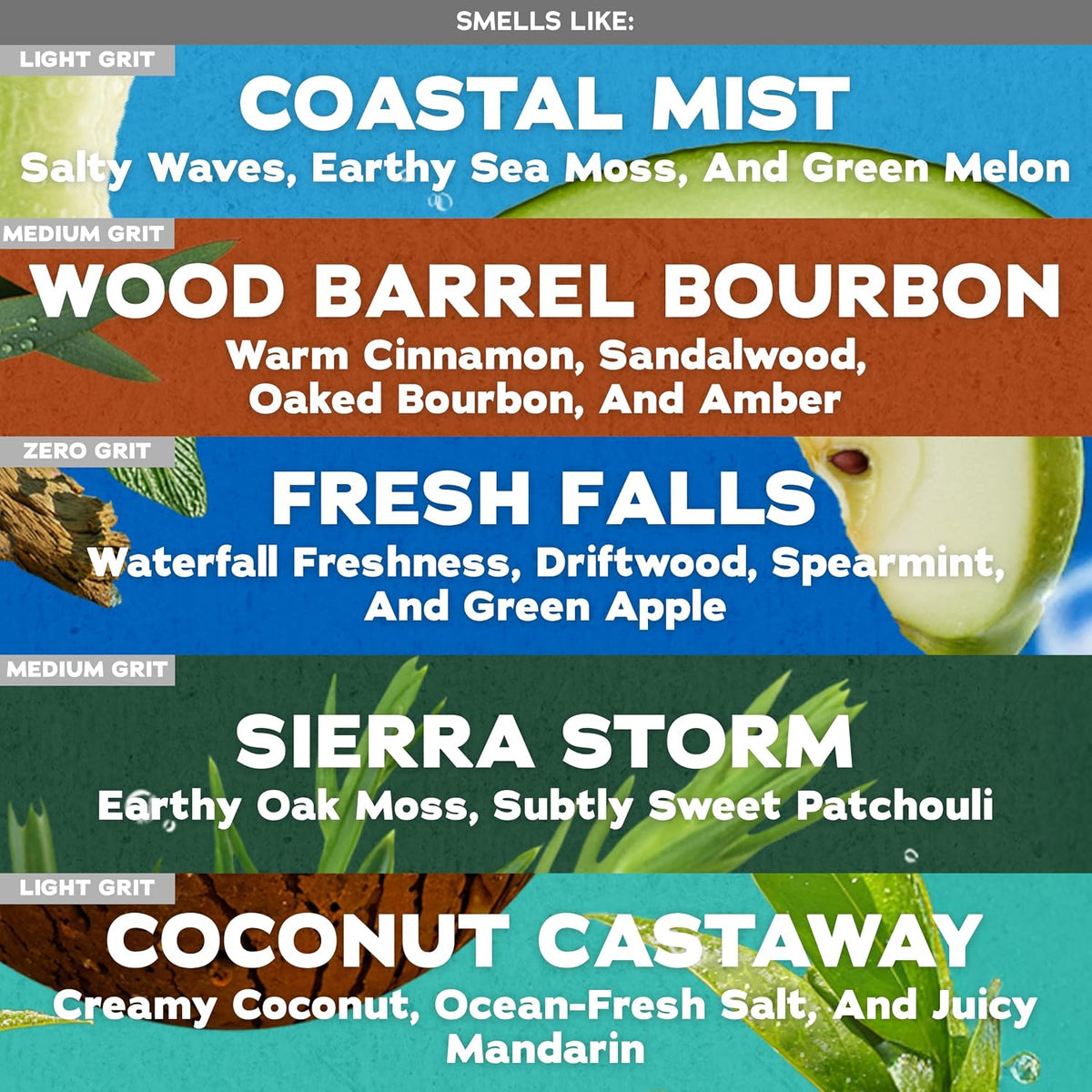 Dr. Squatch Natural Men’s Bar Soap - Cold Process Body Soap Bar with Natural Oils - Gifts for Men - Coconut Castaway, Fresh Falls, Wood Barrel Bourbon, Birchwood Breeze & more (5 oz, 10-Pack)